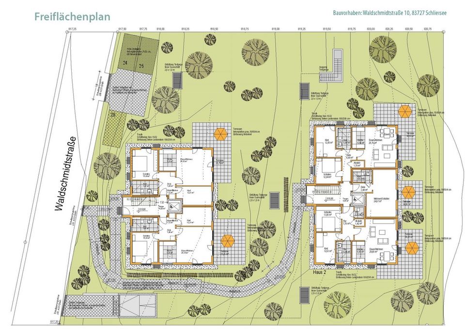 Schicke Landhaus-Garten-Wohnung in Schliersee-Neuhaus mit Westterrasse / Bezugsfertig in 2024 in Schliersee