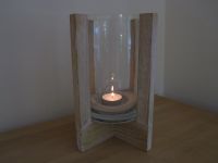 Windlicht Glas+Holz shabby style 23 cm Schleswig-Holstein - Trittau Vorschau