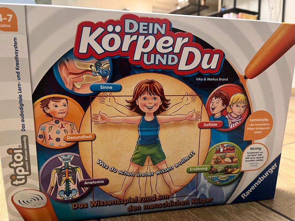 Neuwertiges Tip Toi Spiel dein Körper und du in Schwanstetten