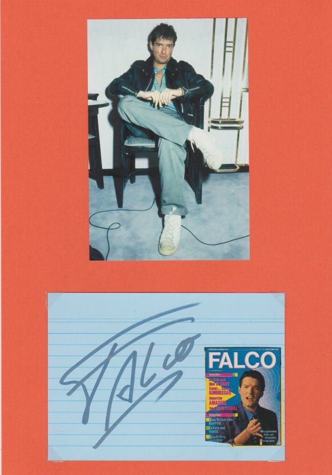 Original FALCO ( 1957-1998 ) Autogramm ( Der Kommissar ) in Coburg