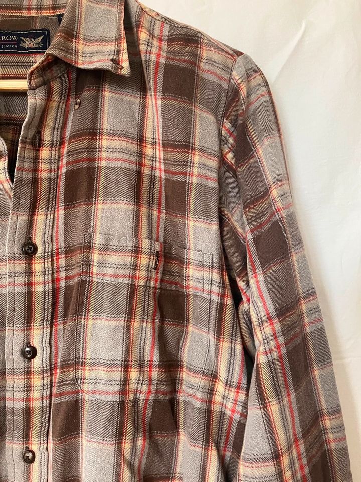 Vintage Herrenhemd kariert aus Flanel Größe S-M in Würzburg