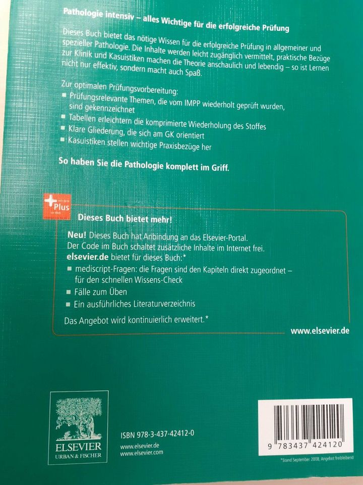 Intensivkurs Allgemeine und spezielle Pathologie, 4. Auflage in Leipzig