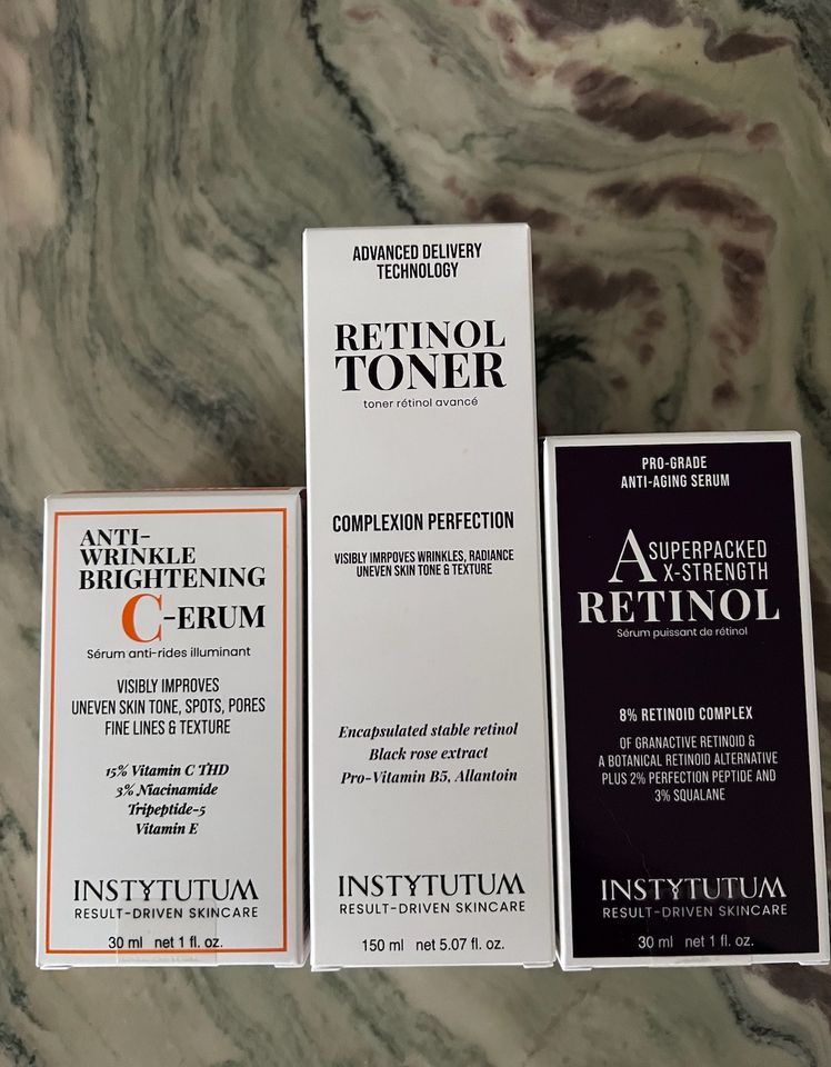 3 Produkte von INSTYTUTUM:  Retinol Toner und 2 Serum. Neue!!! in Waghäusel