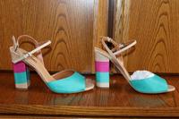 Edle Sandaletten Gr 39 TOPSHOP türkis champagner pink Hessen - Lahnau Vorschau