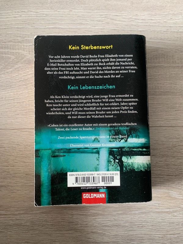 Harlan Coben kein Lebenszeichen kein Sterbenswort in Bremen