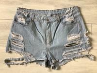 Shorts kurze Hose Jeans Risse 44 46 Shein 1XL usedlook Festival Bayern - Würzburg Vorschau