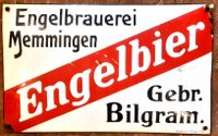 Engelbrauerei Memmingen Emailschild Emailleschild Bier Brauerei Bayern - Memmingen Vorschau