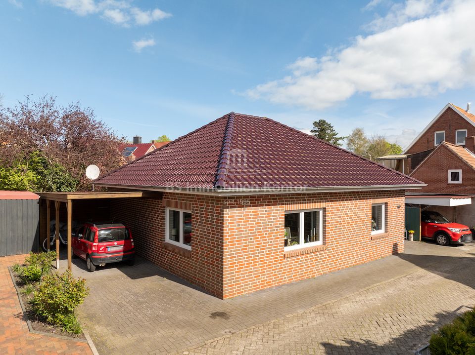 Kapitalanleger aufgepasst! Gepflegter, vermieteter Bungalow in zentraler Ortskernlage von Bunde in Bunde