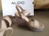 ALDO plateau edges Keil Sandalen Riemchen bunt Muster nude Niedersachsen - Bückeburg Vorschau
