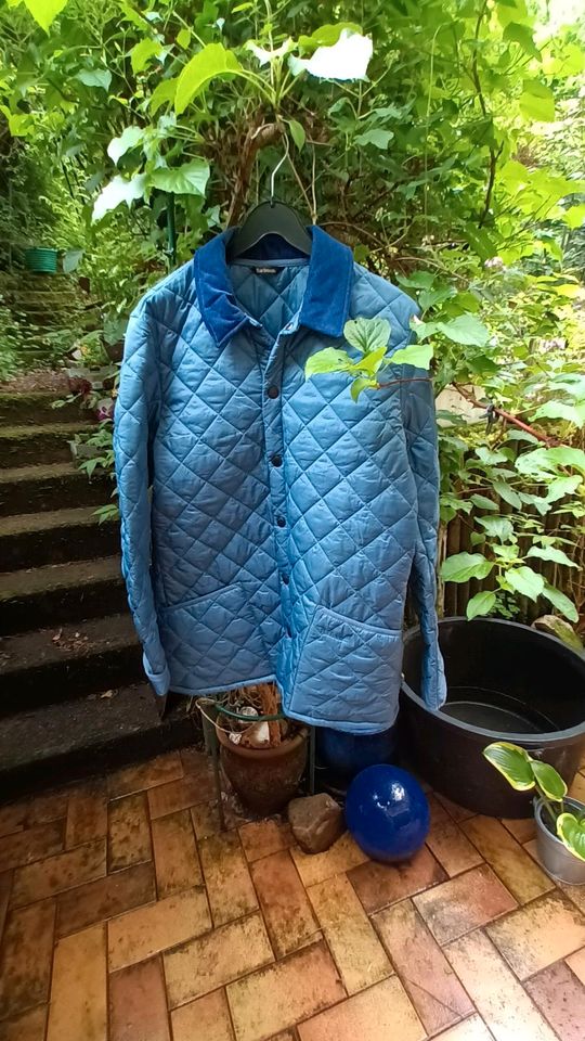 2x BARBOUR Jacke Steppjacke Übergang 40 L blau & ecru neuwertig in Remagen