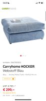 Hocker UVP 707€ quadratisch blau grau Hessen - Friedrichsdorf Vorschau