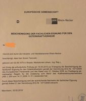 Externer Verkehrsleiter/EU-Lizenz für GüKG Baden-Württemberg - Mannheim Vorschau