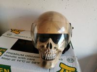 Motorradhelm Jet Set Helm mit Airbrush SKULL Bayern - Mertingen Vorschau