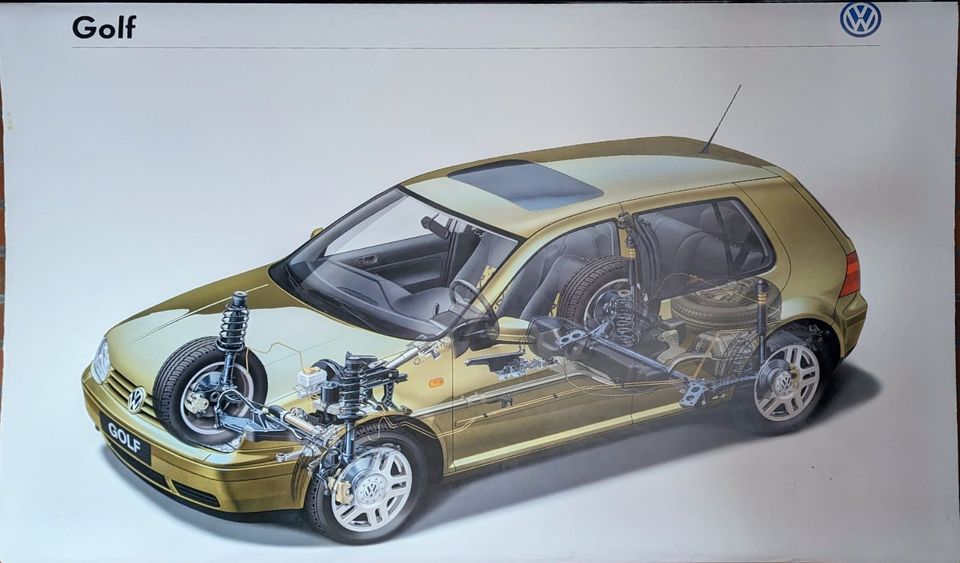 Wandtafel VW Golf 4 für Fahrschulen in Kiel