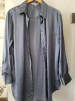 H&M Satinbluse, hellblau Gr. M Oversize Bayern - Diedorf Vorschau