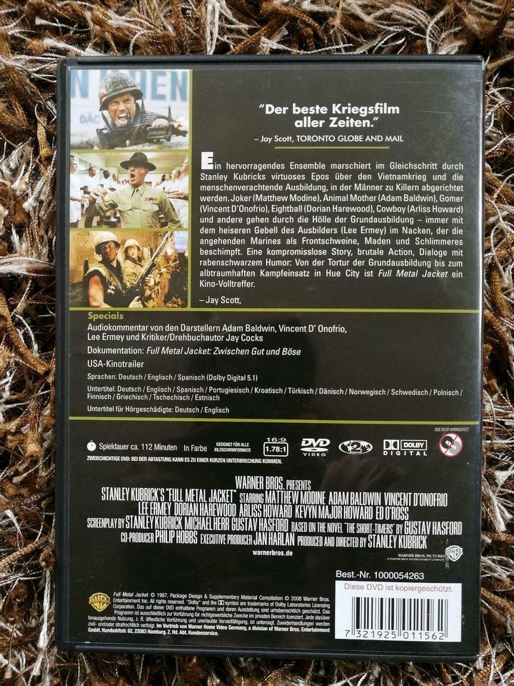 Full Metal Jackett DVD Krieg Drama Soldat Island South Carolina in Gießen