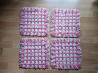 4x Platzdecken Tischset pink rosa weiss Dekotation Häkeldecke Rheinland-Pfalz - Wörrstadt Vorschau