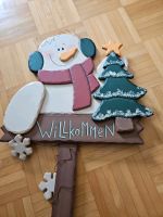 Weihnachtsdeko Eingangsschild Holz Nordrhein-Westfalen - Recklinghausen Vorschau