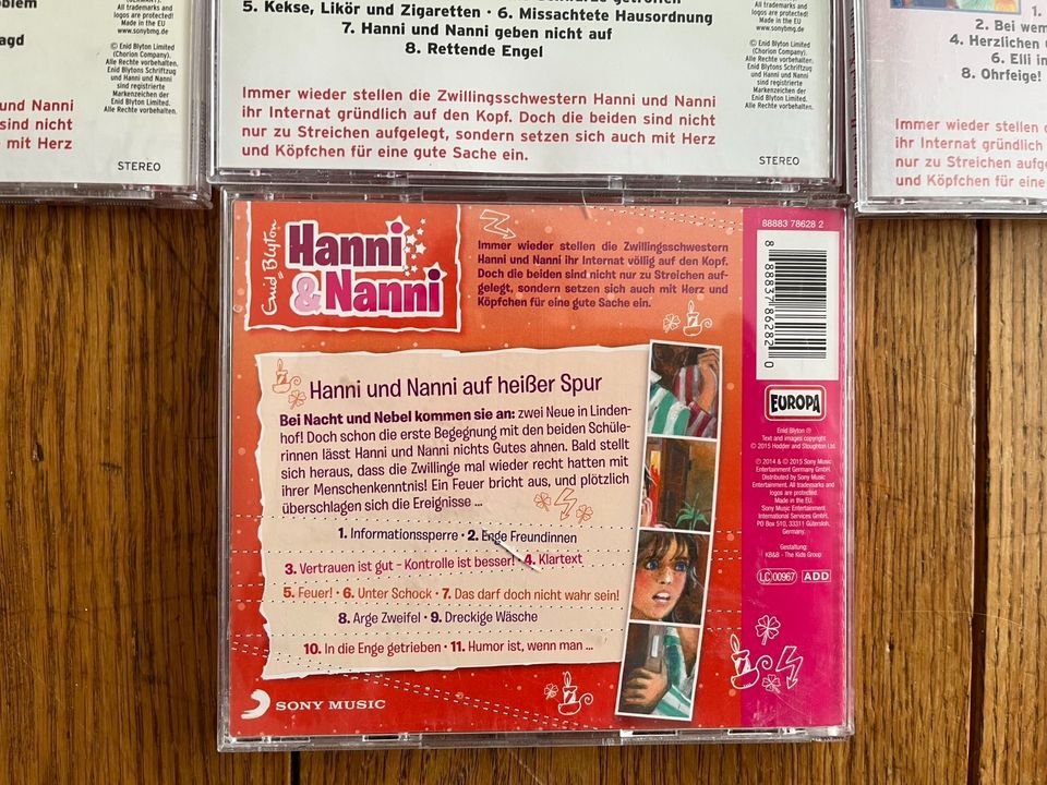 7 CDs, Hörspiele Hanni und Nanni von Enid Blyton in Tützpatz