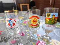 DDR Biergläser Rostock Cottbus  VEB Brauerei Schwerin Brandenburg - Plessa Vorschau