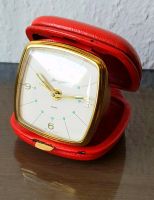 ⚜ JERGER ⚜ VINTAGE RETRO DEUTSCHLAND REISE KLAPPWECKER   Uhr Rot Niedersachsen - Kalefeld Vorschau