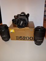 Nikon D5200 SLR-Digitalkamera mit drei Objektiven Nordrhein-Westfalen - Erftstadt Vorschau