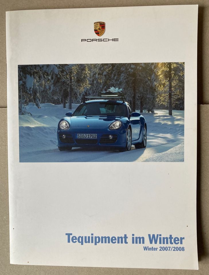 Porsche Prospekt, Magazin, Broschüre, Poster, Aufkleber Konvolut! in Altomünster