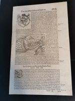 Kupferstich aus Cosmographie Sebastian Münster 1580 Baden-Württemberg - Karlsdorf-Neuthard Vorschau