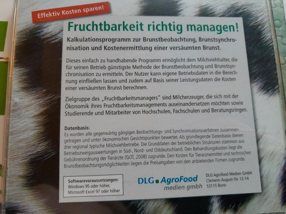 CD Rind Milchvieh Fruchtbarkeit richtig managen! DLG Verlag in Bad Berleburg
