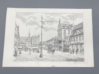 HEINZ WEHLISCH ZEICHNUNG RECKLINGHAUSEN MARKT UM 1900 SIGNIERT Berlin - Charlottenburg Vorschau