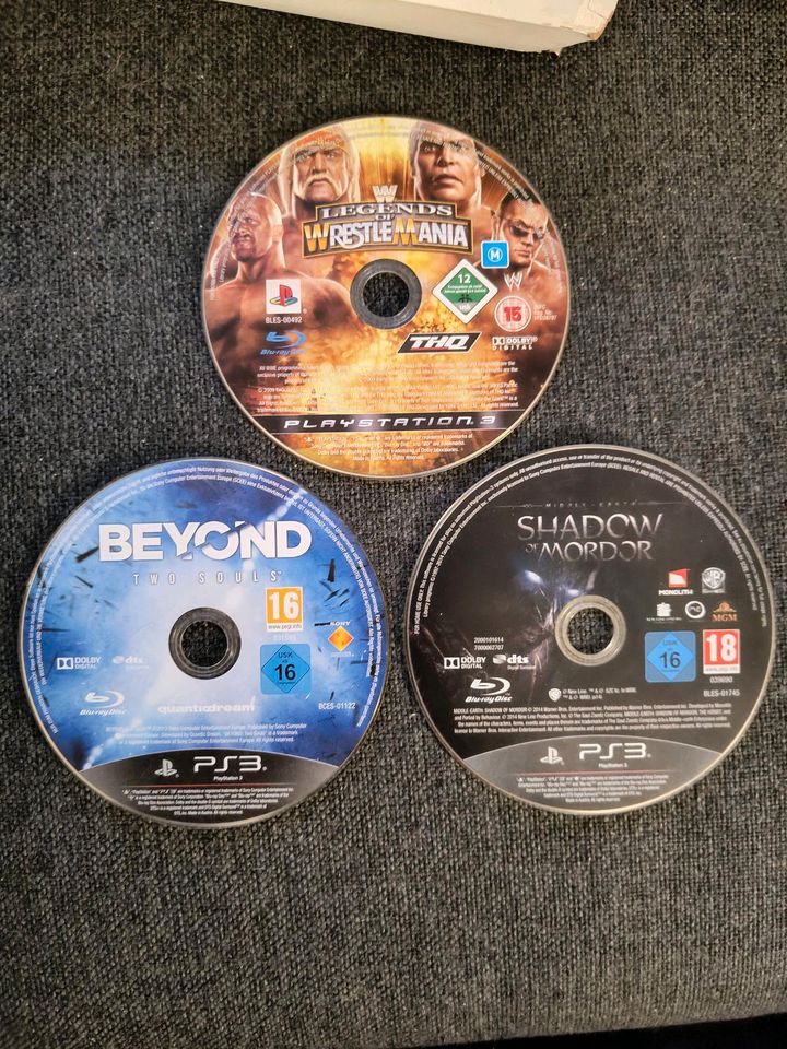 ⚠️ PS3 Legends of Wrestlemania Beyond Two Souls Shadow of Mordor in Lindlar