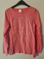 Mädchen Langarmshirt, rosa koralle mit Aufdruck, Gr. 134/140 NEU Nordrhein-Westfalen - Nieheim Vorschau