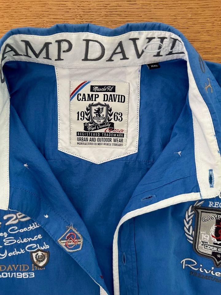 2 CAMP DAVID Hemden, Original, blau und rot-kariert - XXL - TOP in Nürnberg (Mittelfr)