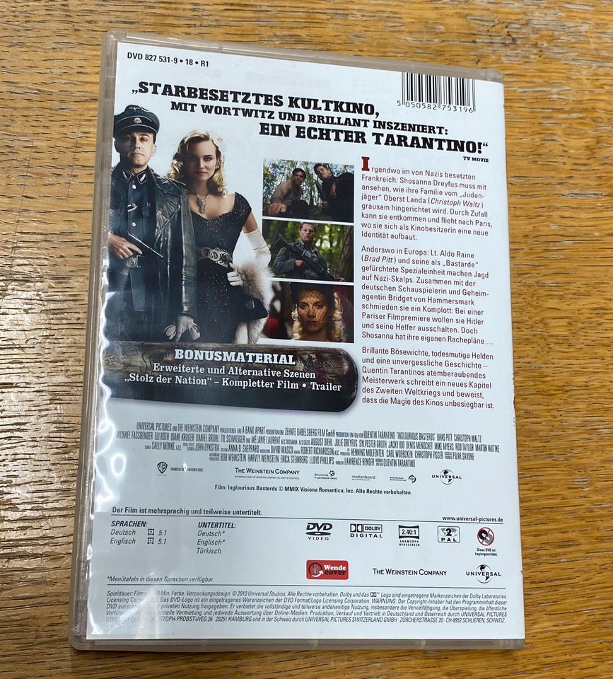 Inglourious Basterds - Brad Pitt; Til Schweiger; Daniel Brühl DVD in Köln
