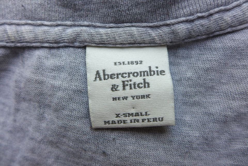 Abercrombie & Fitch T-Shirt grau blau Elch Gr. XS 34 in München