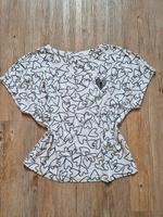 Comma T-Shirt Gr.36 weiß/schwarz Niedersachsen - Zeven Vorschau