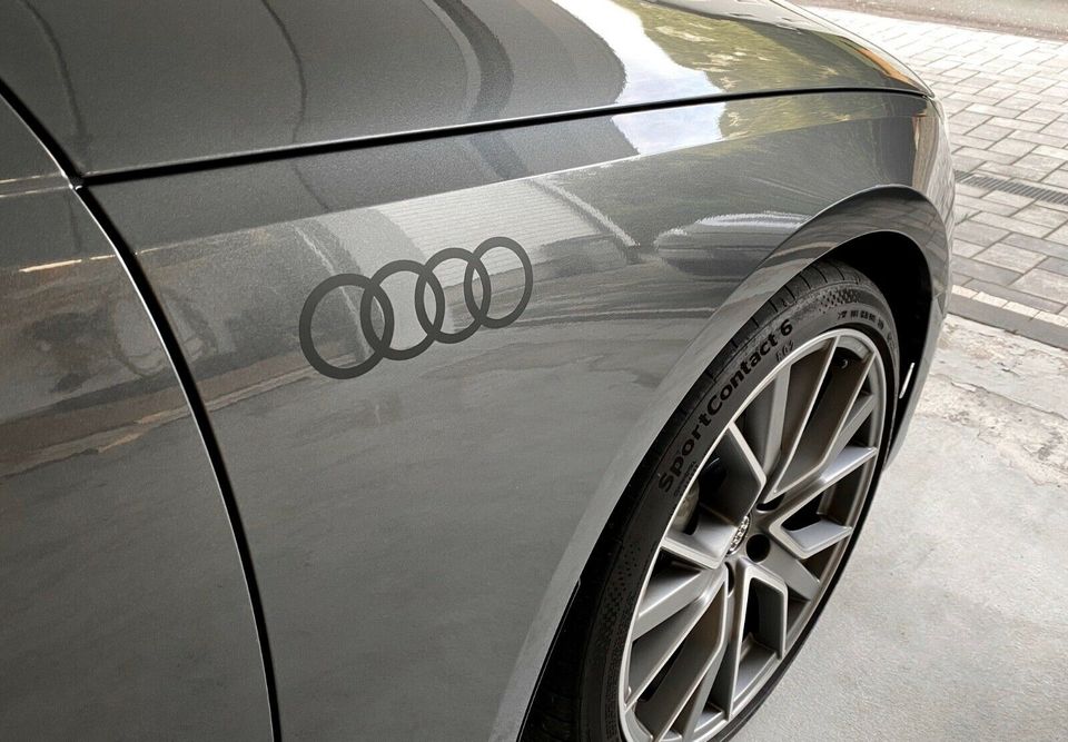 2x Audi Aufkleber | Audi Ringe Sticker Rs3 Rs4 Rs5 Rs6 A3 A4 A4