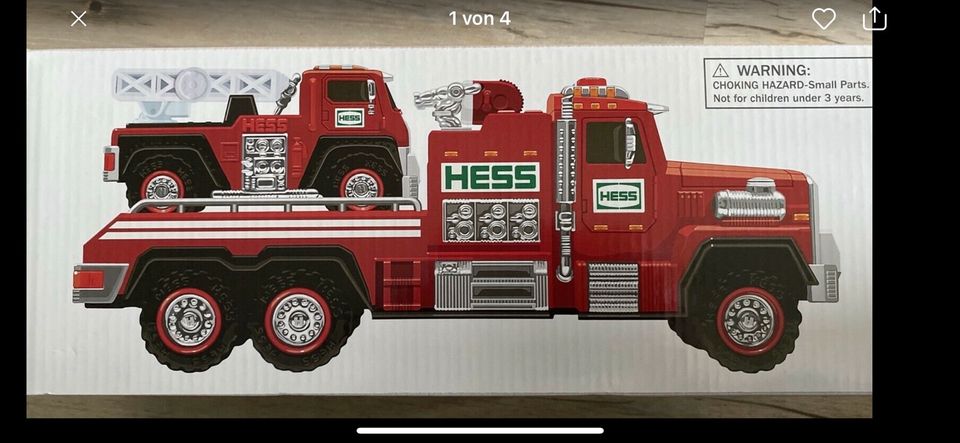 Hess Toy Truck 2015 - Fire Truck & Ladder Rescue Sammlerspielzeug in Hohenwart