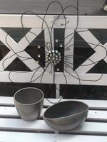 ☘️ DEKO fürs moderne Wohnambiente = Metallblume + 2 Blumentöpfe Hessen - Kelsterbach Vorschau