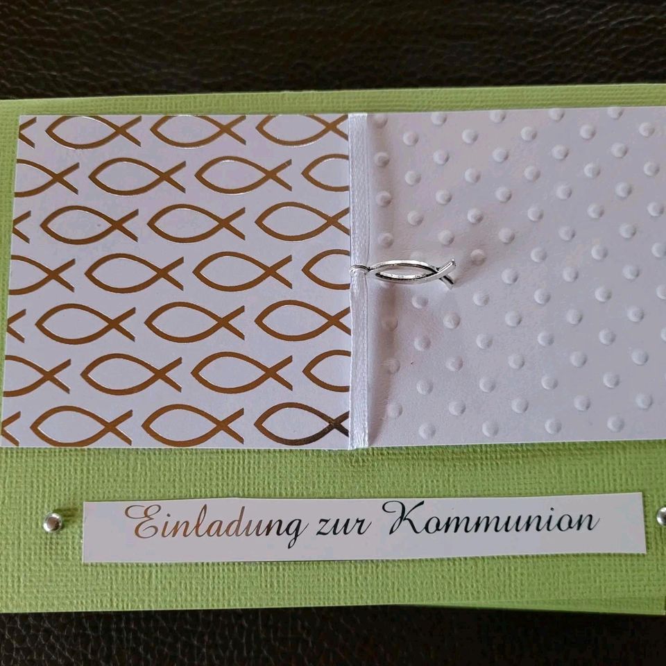 Kommunion/Konfirmation Einladungen handmade in Alheim