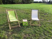 Liegestuhl aus Bambus mieten, grün & weiß, Beach, Party, Event Nordrhein-Westfalen - Versmold Vorschau