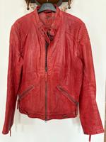 GIPSY Lederjacke, Bikerstyle, rot, Größe L Duisburg - Walsum Vorschau