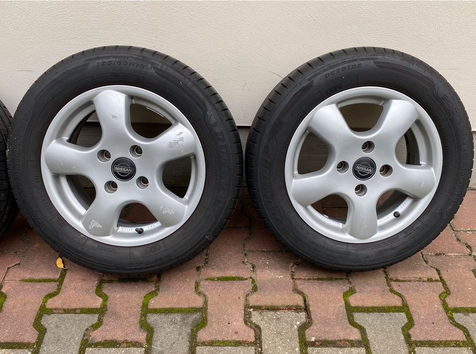 Dunlop Sommerreifen 185/65R15 mit 15Zoll Alufelge 6Jx15H2 ET45 in Jena