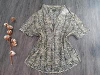 Damen Bluse 46 Tiger Muster sexy kurzarm leicht beige schwarz neu Bayern - Mühldorf a.Inn Vorschau