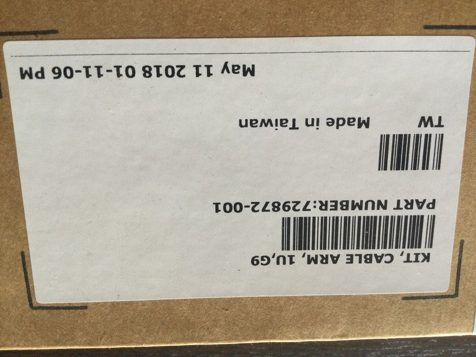 KIT HPE - 729872-001 - 1U CABLE ARM 1U, G9, unbenutzt in Olching