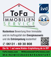 ToFa: Haushaltsauflösung Wohnung/Haus oder Firma - kostenfrei im Alleinauftrag bei Verkauf ab 500k € Rheinland-Pfalz - Mainz Vorschau