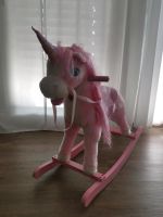 Einhorn Schaukelpferd mit Sound pink flauschig Baden-Württemberg - Offenburg Vorschau