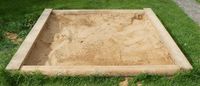 Sandkasten (Baumstamm) inkl. Abdeckfolie (200 x 200 cm) Nordrhein-Westfalen - Nideggen / Düren Vorschau