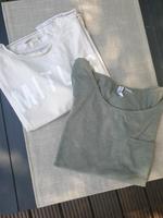 T-Shirt, Bershka, grün, beige, H&M, S/M Hessen - Wetzlar Vorschau