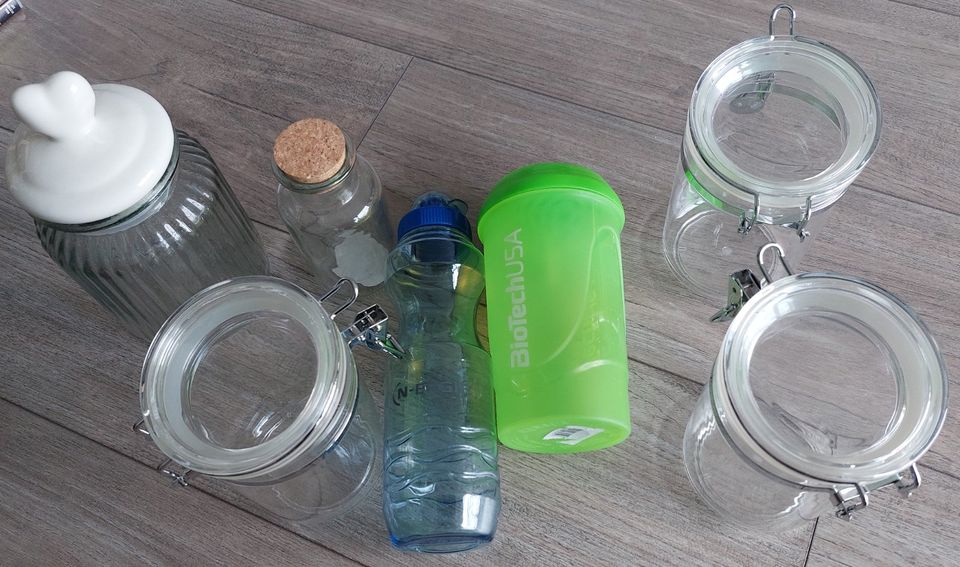 Einmachgläser Trinkflasche Shaker Keksglas Glasdose in Schwandorf